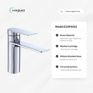 Robinet de lavabo de salle de bain inhabituel de haute qualité en cuivre chromé de conception <span class=keywords><strong>italienne</strong></span> Vaguel - Product Image 3