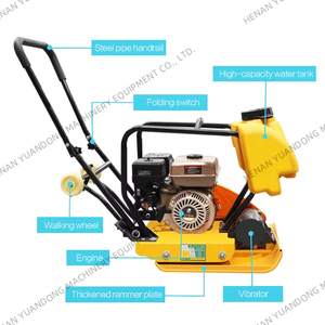 Giá tốt nhất tay đẩy rung tấm Máy đầm 3.5/5.5/6.1l bình nhiên liệu đất tấm Máy đầm - Product Image 1