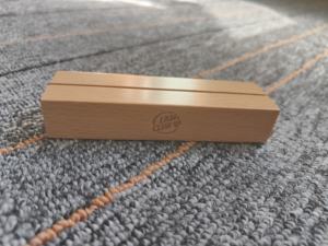 Woman Statue Personalized Engraved Gift Wooden <b>Picture</b> Stand Card <b>Holder</b> High Quality Beech Wooden Calendar Base - Product Image 3