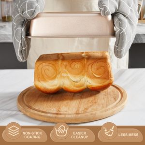 Set di 10 Teglie in Acciaio al Carbonio con Rivestimento Antiaderente, Lavabili in Lavastoviglie, Ecologiche e Durevoli, Include Griglia e Teglie per Biscotti - Product Image 4