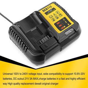 2.0A 10.8 à 20 V <span class=keywords><strong>Chargeur</strong></span> De Batterie pour <span class=keywords><strong>Dewalt</strong></span> Batterie DCB105 DCB201 DCB204 batterie <span class=keywords><strong>chargeur</strong></span> <span class=keywords><strong>rapide</strong></span> - Product Image 6