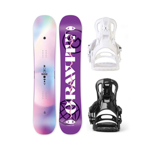 Conjunto De Snowboard De Dos Piezas Con Fijaciones De Ajuste Rápido Para Adultos Hombres Y Mujeres, Tabla Plana Todoterreno De Madera Para Deportes De Invierno - Product Image 2