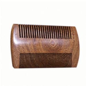 Peigne démêlant portable en bois naturel double denture, léger et de poche, pour femmes et hommes - Product Image 3