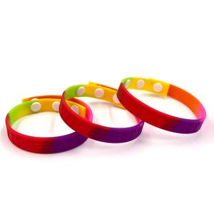 Pulsera de Silicona Ajustable Personalizada de Alta Calidad con Inyección de Tinta a Bajo Precio - Product Image 2