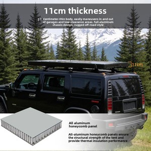 Tente <span class=keywords><strong>de</strong></span> <span class=keywords><strong>toit</strong></span> rigide en aluminium Zentopia Panoramic Skyview, imperméable, pour observation des étoiles, pour SUV, camping <span class=keywords><strong>de</strong></span> luxe en plein air - Product Image 6