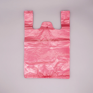 Sacs de courses réutilisables avec logo personnalisé, entièrement imprimés, en <span class=keywords><strong>plastique</strong></span> compostable, pour l'emballage <span class=keywords><strong>alimentaire</strong></span>, échantillons gratuits, sacs en forme de T-shirt - Product Image 5