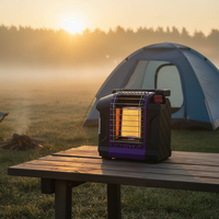 Nuevo Calentador Portátil de Propano para Camping, 4000-9000 BTU, Calentador Infrarrojo de Cerámica, Certificado CE UKCA, Iluminación Industrial para Exteriores y RV