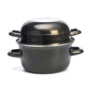 High Quality Enamel Cookware Black <strong>Mussel</strong> <strong>Pot</strong>/pan - Product Image 2
