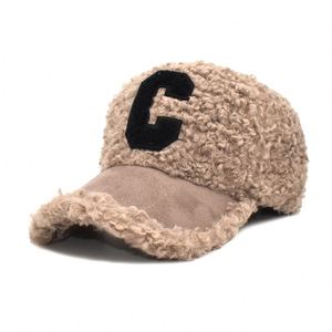 Gorra de Béisbol Casual Unisex, Color Sólido, Material Imitación Lana de Cordero, Tejido Común, Gran Venta - Product Image 2