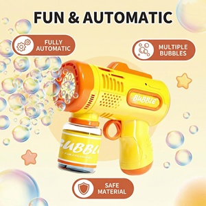 Máquina de Burbujas con Luces LED Deslumbrantes, Juguete Educativo para Bebés, Pistola de Burbujas de Plástico con 66 ml de Agua para Diversión Nocturna - Product Image 4