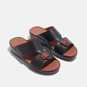 SHIKOL Sandali Arabi da <span class=keywords><strong>Uomo</strong></span> in Vera Pelle Bovina Italiana Premium, Produttore di <span class=keywords><strong>Scarpe</strong></span> 2026 di Tendenza, con <span class=keywords><strong>Memory</strong></span> <span class=keywords><strong>Foam</strong></span> di Alta Qualità per Camminata Quotidiana - Product Image 1