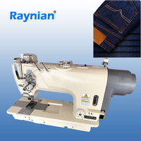 Machine à coudre industrielle automatique Raynian à entraînement direct, double aiguille, pour voiture plate