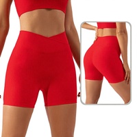 Shorts de sport taille haute pour femmes, respirants et anti-transpiration, avec logo personnalisé, grandes tailles, pour le yoga et la gym, pour ODM