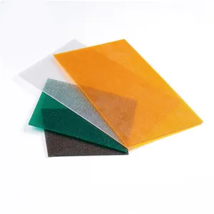 Лучшие продажи 4x8 цветной 3 мм Твердый Поликарбонат тисненый пластиковый лист для солнечной крыши