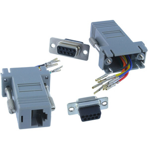 Conector Adaptador Hembra DB9 F a RJ45 8P8C con Cables para Comunicación Serial - Product Image 1
