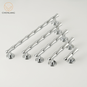CHENLANG Bamboo Shape Brass Cabinet Handles <strong>Knobs</strong> for Kitchen <strong>Bedroom</strong> Bathroom Wardrobe-Durable Modern Furniture Hardware - Product Image 1