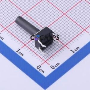 TS-1095PD-A18B3-D2 Tactile Switch Through hole-4P,6x6mm Switch Single Pole Single Throw Round Button 2.5N Through Hole - Product Image 2