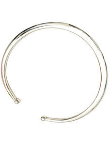 Collier rond Hasli plaqué argent fait main tendance pour femme, bijoux ethniques de mariée, collier statement, cadeau pour mariage ou fête - Product Image 3