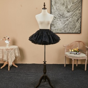 <span class=keywords><strong>Jupon</strong></span> en <span class=keywords><strong>tulle</strong></span> <span class=keywords><strong>blanc</strong></span> superposé 1723 avec une légère évasée, antistatique et brodé, 100% polyester pour un usage quotidien - Product Image 1