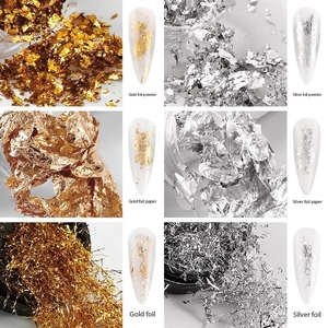 New Arrival 6-Color 3D Gold and Platinum <b>Nail</b> Art <b>Foil</b> Plastic 3D <b>Nail</b> Decals for Jewelry Tin DIY <b>Nail</b> Decoration - Product Image 5