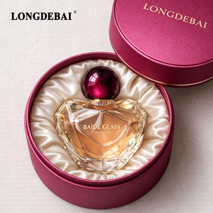 2026 New Style Crimp <b>Empty</b> Heart Perfume Glass <b>Bottle</b> 50ML 60ML 100ML Female Perfume <b>Bottle</b> With Packing Box - Product Image 1