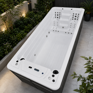 Créez votre baignoire autoportante moderne en acrylique pour villa ou hôtel, écologique, couleur blanche, sur mesure, écoénergétique - Product Image 1