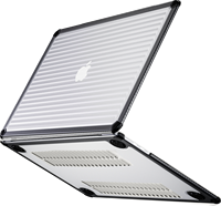 Étui pour ordinateur portable robuste pour étui macbook Air 13.3 avec protection contre les chutes de qualité militaire à texture à fines rayures | Remise en gros