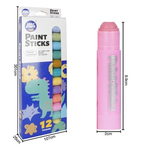 12 <strong>Pastel</strong> Colors Tempera <strong>Paint</strong> Sticks, Washable <strong>Paint</strong> for Kids, Quick Drying - Product Image 2