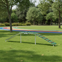 Ensemble d'équipements de parc de jeux et d'entraînement pour chiens et chats en plastique commercial de haute qualité, pour l'extérieur, certifié CE EN1176, marque Zhenhong, garantie 1 an