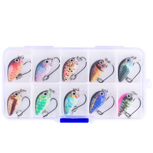 เหยื่อปลอมแบบ Crank Bait แพ็ค 10 ชิ้น ผลิตจากพลาสติก ABS รุ่น Mini Rock Fat ขนาด 3 ซม./15 กรัม เหยื่อแข็งสำหรับตก<span class=keywords><strong>ปลา</strong></span>แบสและ<span class=keywords><strong>ปลา</strong></span>คาร์พ - Product Image 1