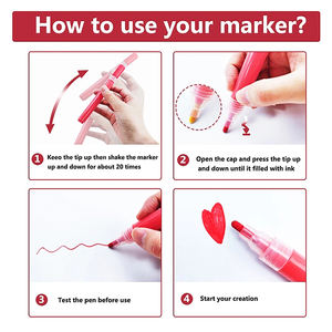 Leto 1105 Juego de Rotuladores de Pintura Acrílica a Base de Agua para Manualidades, 24 Colores, Apto para Roca, Madera, Cerámica y Tela - Product Image 2