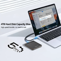 VONN OEM Box Esterno USB 3.0 V3 Spazzolato per Hard Disk 2.5 pollici SATA HDD SSD, Compatibile con PC e Laptop