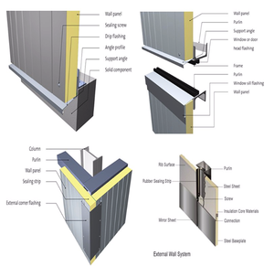 Panneaux sandwich EPS/Panneaux sandwich en laine de roche/Matériaux PIR PU Panneau de toiture et de mur de l'<span class=keywords><strong>entreprise</strong></span> JINTAILONG - Product Image 6