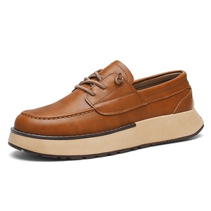 Mocasines de suela gruesa 2026, nuevos <span class=keywords><strong>zapatos</strong></span> de hombre sin cordones, estilo británico, de negocios, superficie de PU artificial, costuras informales tipo <span class=keywords><strong>Tods</strong></span> - Product Image 5
