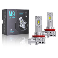 Prix d'usine, ampoule de phare LED pour voiture M9 H11, 12V 35W 7200LM, ampoule de phare LED H8 9005 9006 pour moto/voiture/camion avec ventilateur
