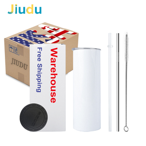 2023 di alta qualità Us Warehouse Blanks in acciaio inossidabile bicchiere a sublimazione da 20 once dritto con tutti gli accessori - Product Image 1