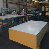 Panneaux de toiture isolants en métal ignifuges pour entrepôts, insonorisés, panneaux sandwich XPS EPS PU laine de roche, acier coloré, thermique