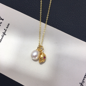 SHDIYAYUN Joyería de Perlas al Estilo Chino al por Mayor, Diseño de <span class=keywords><strong>Lingote</strong></span> de <span class=keywords><strong>Oro</strong></span>, <span class=keywords><strong>Colgante</strong></span> de Perla Natural de Agua Dulce - Product Image 6