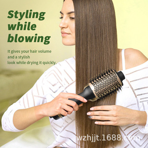 Sèche-cheveux multifonctionnel professionnel 4-en-1 avec peigne à air chaud, fer à boucler ionique négatif et lisseur ABS - Product Image 4