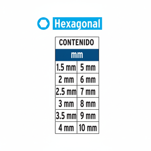 Set di 12 punte esagonali, lunghezza mm, 2', Scatola Expert da 6, 101679 - Product Image 1