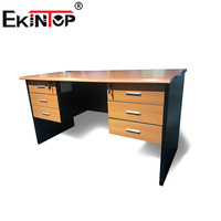 Ekintop Muebles baratos Muebles de oficina Mesa de ordenador de oficina de alta calidad y escritorio de madera con cajón