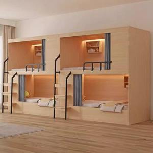 Kapsel bett Gästehaus Schlafzimmer Thema Hotel Doppelbett Teenager Zimmer Bett Universität Schlafsaal Bett Hotel Schlafzimmer Set Großhandel - Product Image 1
