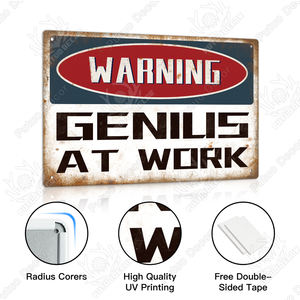 Poster Peringatan Garasi untuk Personel Resmi, Tanda Logam Vintage, Aturan Perkakas, Papan Tanda Logam, Dekorasi Bengkel Garasi - Product Image 3