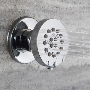 Pommeau <span class=keywords><strong>de</strong></span> douche à pression en cuivre poli, rond, pour cuisine et salle <span class=keywords><strong>de</strong></span> bain, idéal pour appartement et hôtel - Product Image 1