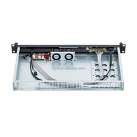Boîtier de serveur 1U pour montage en rack, Mini ITX, profondeur 250 mm, alimentation flexible, 2 ventilateurs 4025, 1 baie de disque 3,5 pouces, 2 baies de disque 2,5 pouces, slot PCIe, USB 3.0