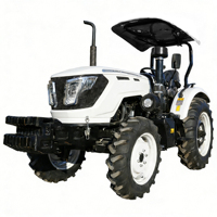 Traktor Mini Roda Diesel Sasis yang Diperkuat Traktor Pertanian Kompak 4WD 25HP 30HP 35HP 40HP 45HP 50HP Micro Tracteur