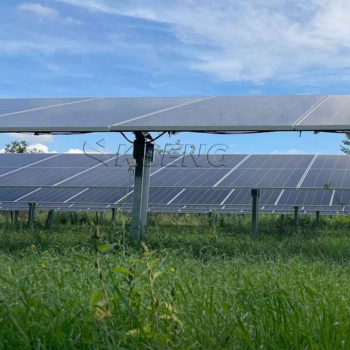 PV Panels Sun Tracker Mount Automatic Single Axis Solar Tracking System ...