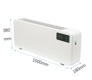 壁に取り付けられた清浄機は、リモートコントロール、1000m ³/hの空気量、静かで省エネの屋内空気浄化をサポートします - Product Image 2