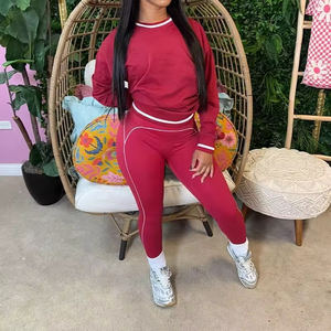 Ensemble de yoga pour femmes Viviblook Z1230ST07, pull et leggings d'automne et d'hiver, pantalon de sport décontracté pour femmes, ensemble de sport de plein air en 2 pièces - Product Image 3