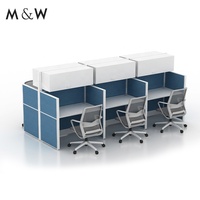 Meuble professionnel moderne M & W Panneau en bois simple Cloison modulaire Bureau poste de travail